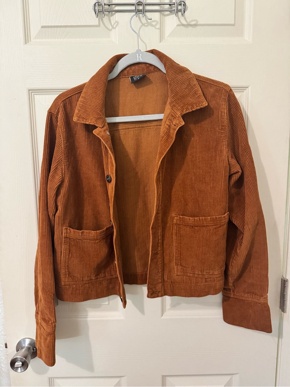 BDG Urban Outfitters Corduroy Button-Front Jacket in Rust
